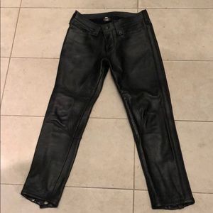 Leather man pants